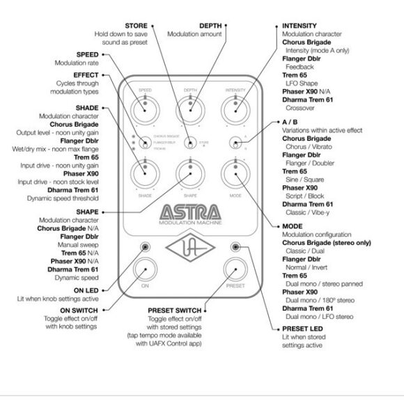 Pedal De Guitarra Uafx Astra Modulation Universal Audio - Image 5