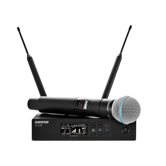 Sistema de Microfone de Mão Sem Fio QLXD24/B58 G50 Shure