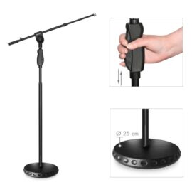 Pedestal de microfone PM-40/J com braço telescópico GUIL