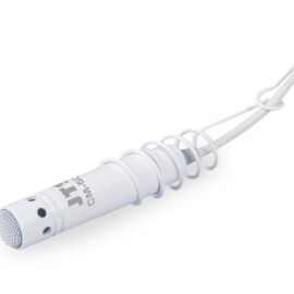 Microfone de lapela wireless com cápsula condensadora, ideal para gravações móveis e apresentações - CM-502WT