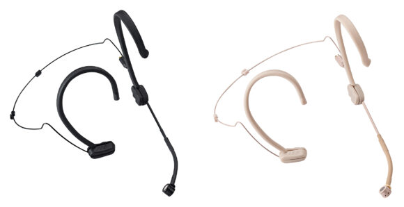Microfone de orelha omnidirecional, ultraleve, com conector mini XLR de 4 pinos - CM-808UL (beige)