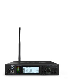 Sistema de monitoramento in-ear UHF com transmissor SIEM-121T, receptor SIEM-121R e fones IE-1 - SIEM-121T/R+IE-1