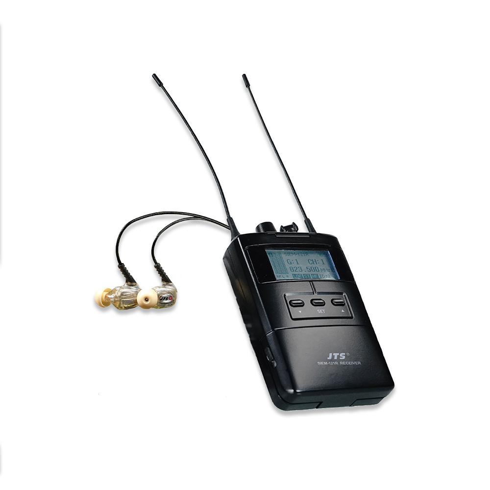 Receptor Bodypack + Fone In-Ear JTS SIEM-121R + IE-1